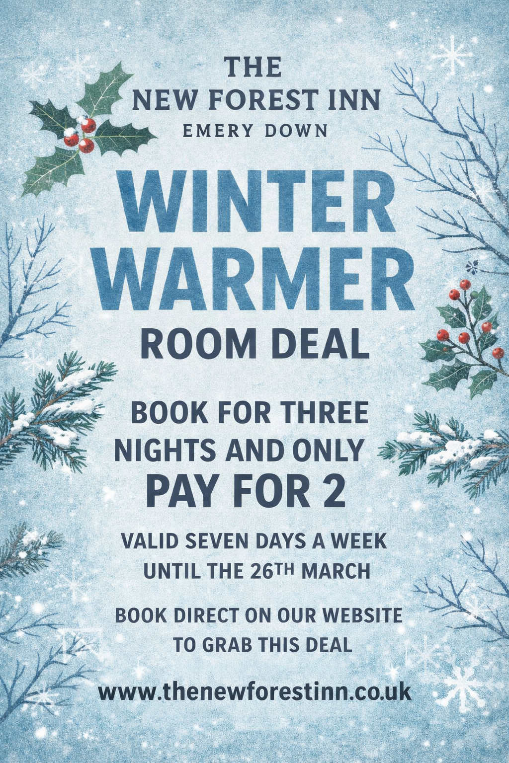 Winter Warmer Room Deal