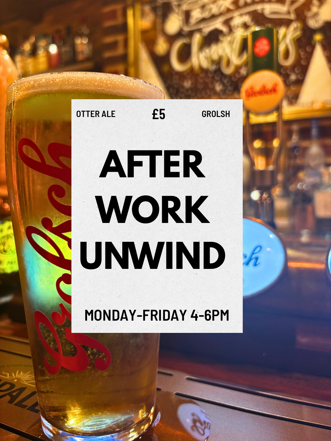Unwind after work at The Woolpack